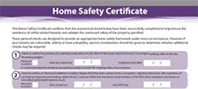 property safety electrics certificate